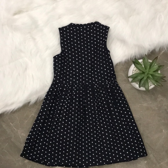 Kids - Gap Kids Navy Polka Dot Dress - size S 6-7 - Picture 3 of 8